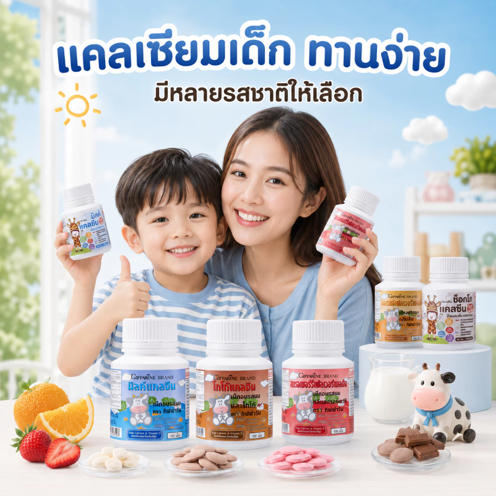 อาหารเสริมเด็ก วิตามินเด็ก ​กิฟฟารีน GIFFARINE​ เพิ่มความสูง บำรุงสมอง การขับถ่าย thumbnail 3