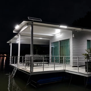 หลอดไฟนีออน ST-SLT8-1000w หลอดชิป 242LED ไฟโซล่าเซลล์ ใช้งานได้ยาวนาน คงทน. แบต.18000 mAh