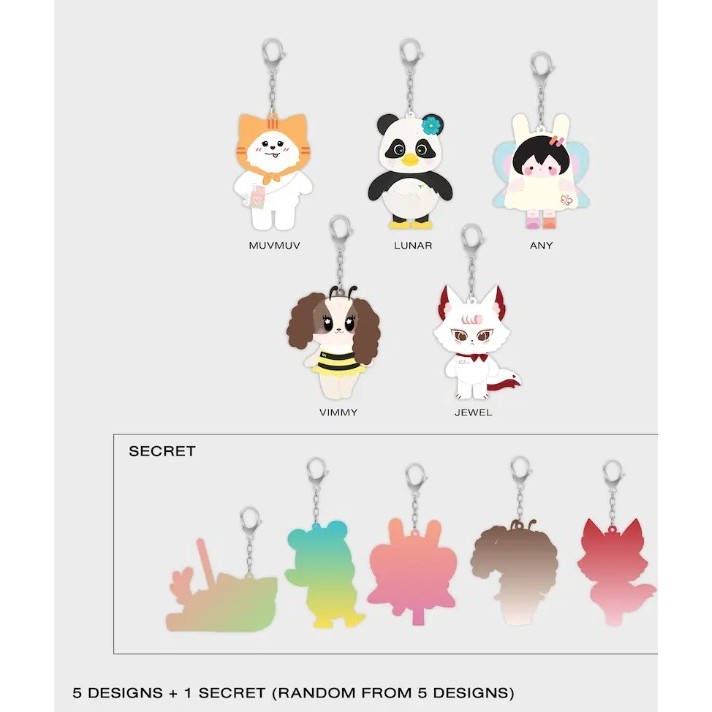 BLUSH BLOSSOM FAN FEST 2026 : MIDNIGHT BLOOM RANDOM DOLL KEYCHAIN