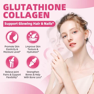 BBEEAUU gluta collagen กลูต้าไธโอนคอลลาเจน 120 PCS วิตามินผิว คอลลาเจน ผมและเล็บเงางาม ปวดข้อ จากการทำลายของอนุมูลอิสระ