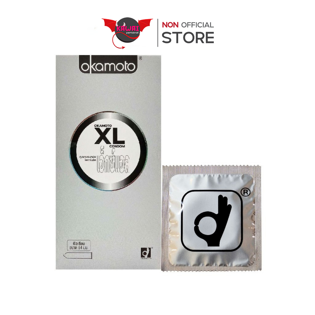 Okamoto ถุงยางอนามัย XL 54 มม. ชนิดเรียบ (10 ชิ้น)