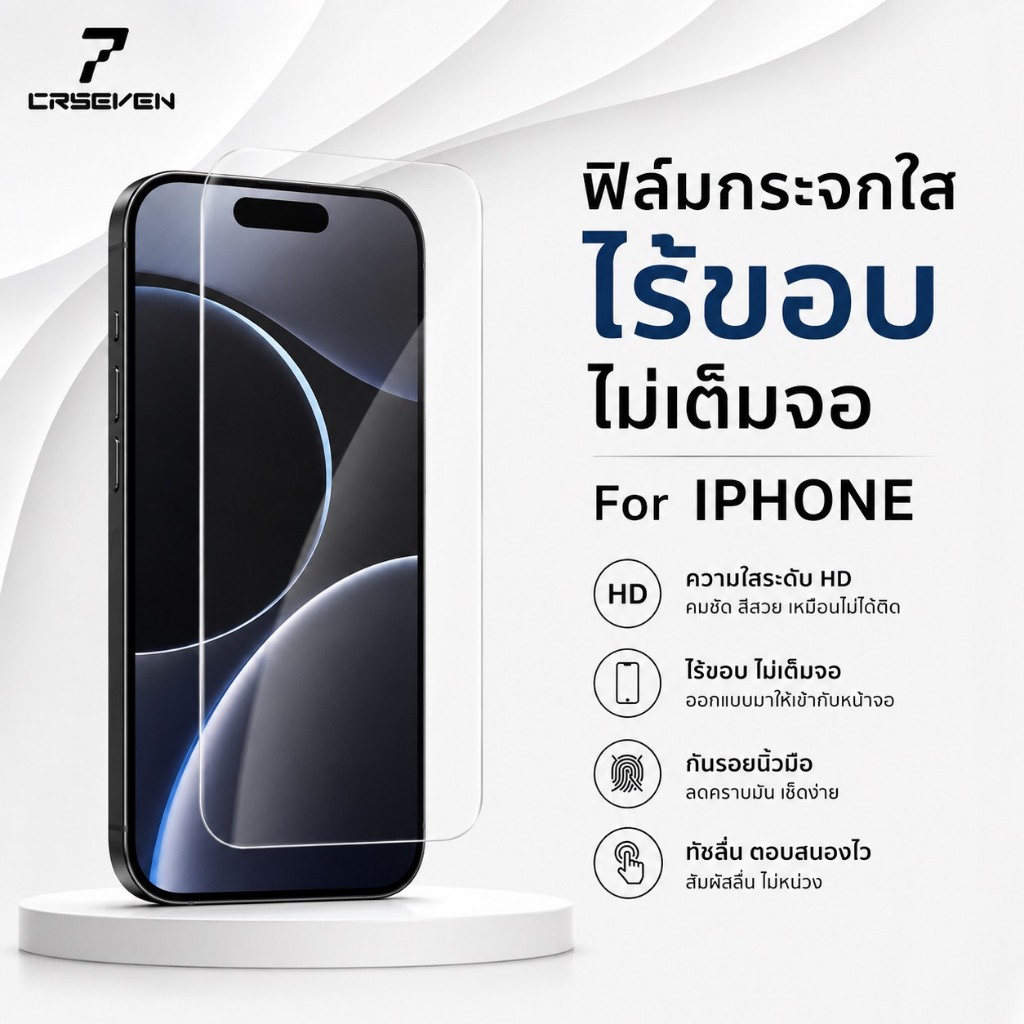 JC168 (017)ฟิล์มกระจกใส แบบไม่เต็มจอ สำหรับ iPhone 15promax 15 15PRO 14 13PRPMAX 12 Pro Max 12/11 pro max/11 /XS Max