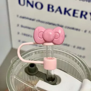 ปลอกหุ้มหลอดดูด อุปกรณ์เสริมสำหรับแก้วน้ำ จุกกันฝุ่น ใช้ได้กับหลอดดูดน้ำของขวดน้ำ Stanley