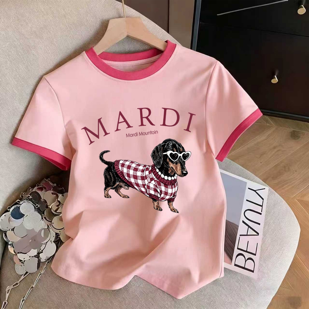 เสื้อครอปคอกลมผู้หญิง ลายสัตว์น่ารักสไตล์เกาหลีรุ่นใหม่ ไซส์ M-3XL ส่งเร็วจากกรุงเทพฯ