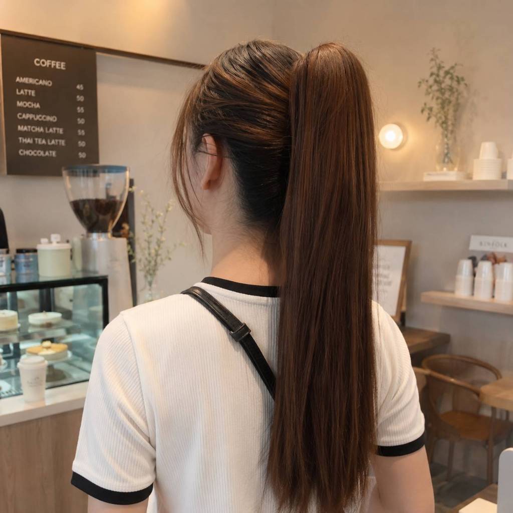 หางม้าหนีบ รุ่น M039 เกรดพรีเมี่ยม เส้นไหมไม่เงา มีสินค้าพร้อมส่ง