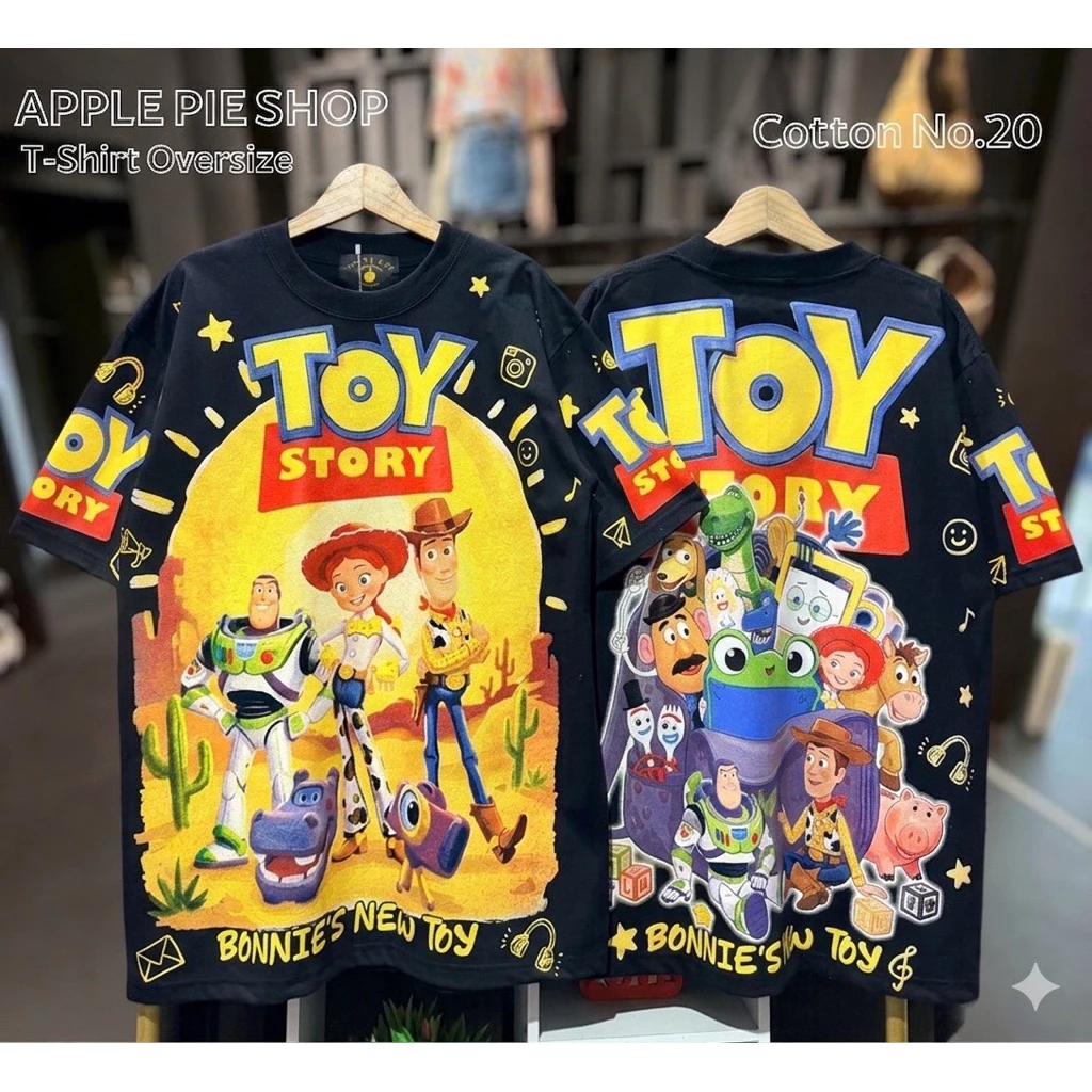 เสื้อยืดโอเวอร์ไซด์ OVP สกรีนหน้า-หลัง อก 44 ถึง 46ผ้าคิตต้อนลายเก๋ๆ