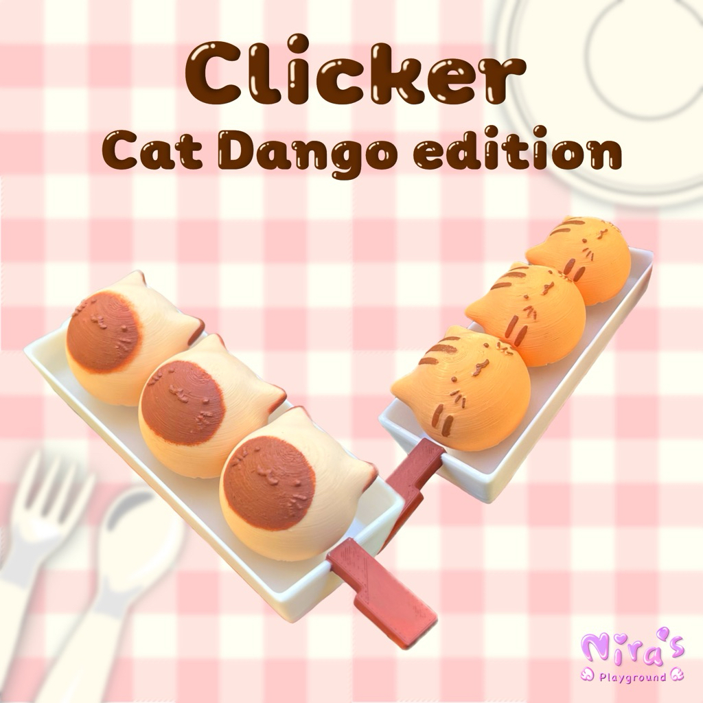 Nira’s • Clicker • Cat Dango editions • พวงกุญแจของเล่นกดได้