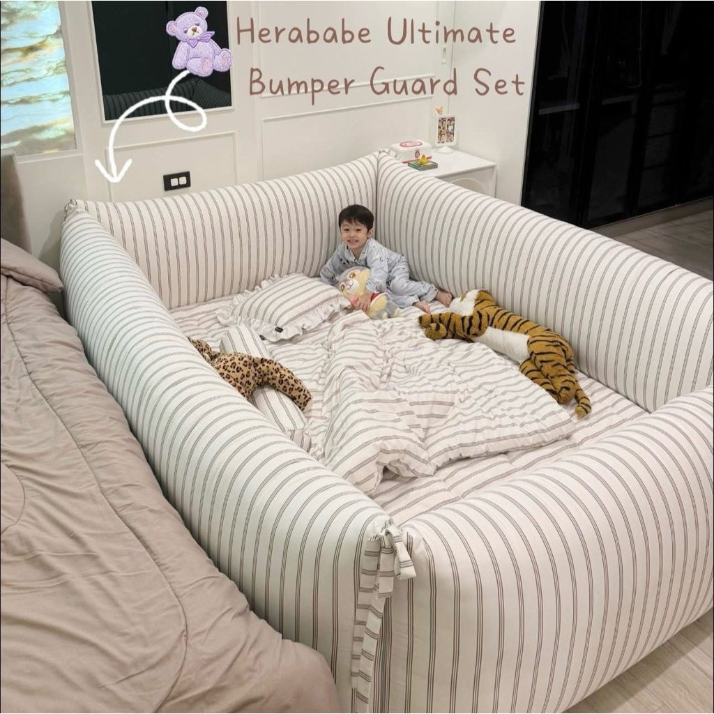 Baby Bumper Bed Safety Guard set ☁️👶