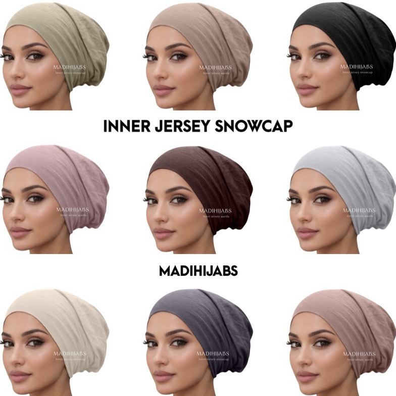 INNER JERSEY SNOWCAP อินเนอร์หมวกในผ้ายืด แบบเปิด