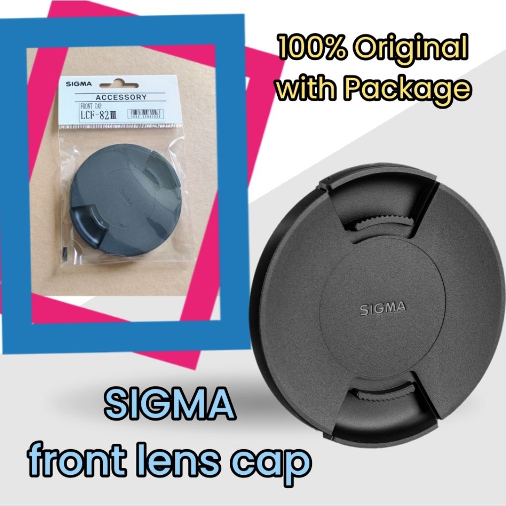 ฝาปิดเลนส์ Sigma III แท้ Lens Cap 52mm 55mm 67mm 77mm 82mm 105mm ซิกม่า ฝาเลนส์ ฝาปิดหน้าเลนส์ ของแท้