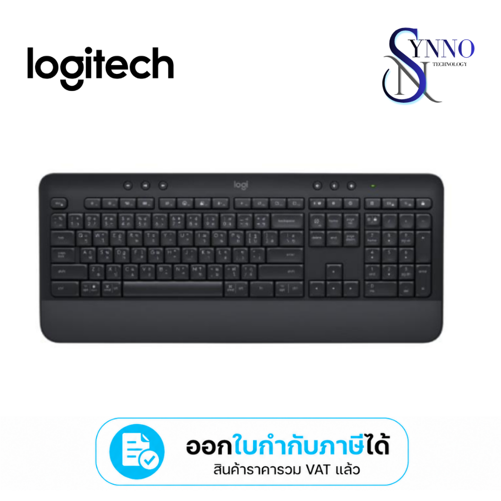 คีย์บอร์ดไร้สาย KEYBOARD WIRELESS LOGITECH รุ่น SIGNATURE K650 BLACK สีดำ