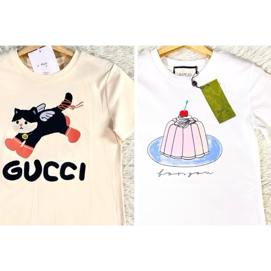มือ1 เสื้อยืดงานป้าย เสื้อยืดเบบี้ที ผ้าคอตตอนซูพรีม สไตล์เกาหลี งานแบรนด์