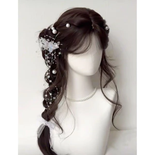 [พร้อมส่งทันที] 1ชิ้น เครื่องประดับผม คริสตัลติดผม ผีเสื้อคริสตัล ทัดหู ชุดราตรี