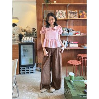 Pingpong Shirt - เสื้อเชิ้ตแต่งระบายคอบัว