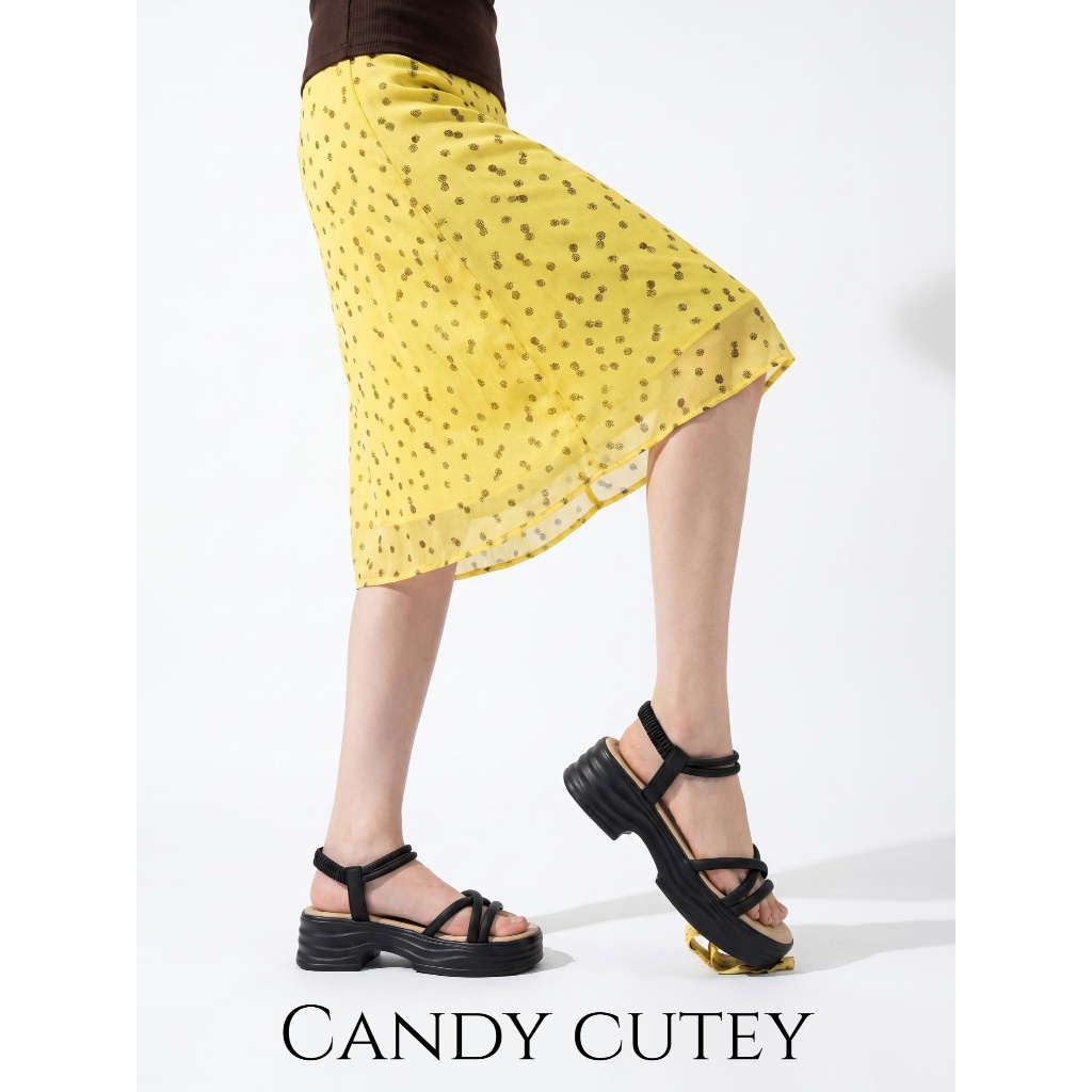 Candy Cutey รองเท้าแตะรัดส้น โดดเด่นด้วยดีไซน์สายรัดหน้าเท้าแบบไขว้ที่ให้ลุคที่ดูทันสมัยและโฉบเฉี่ยว รูปที่ 8