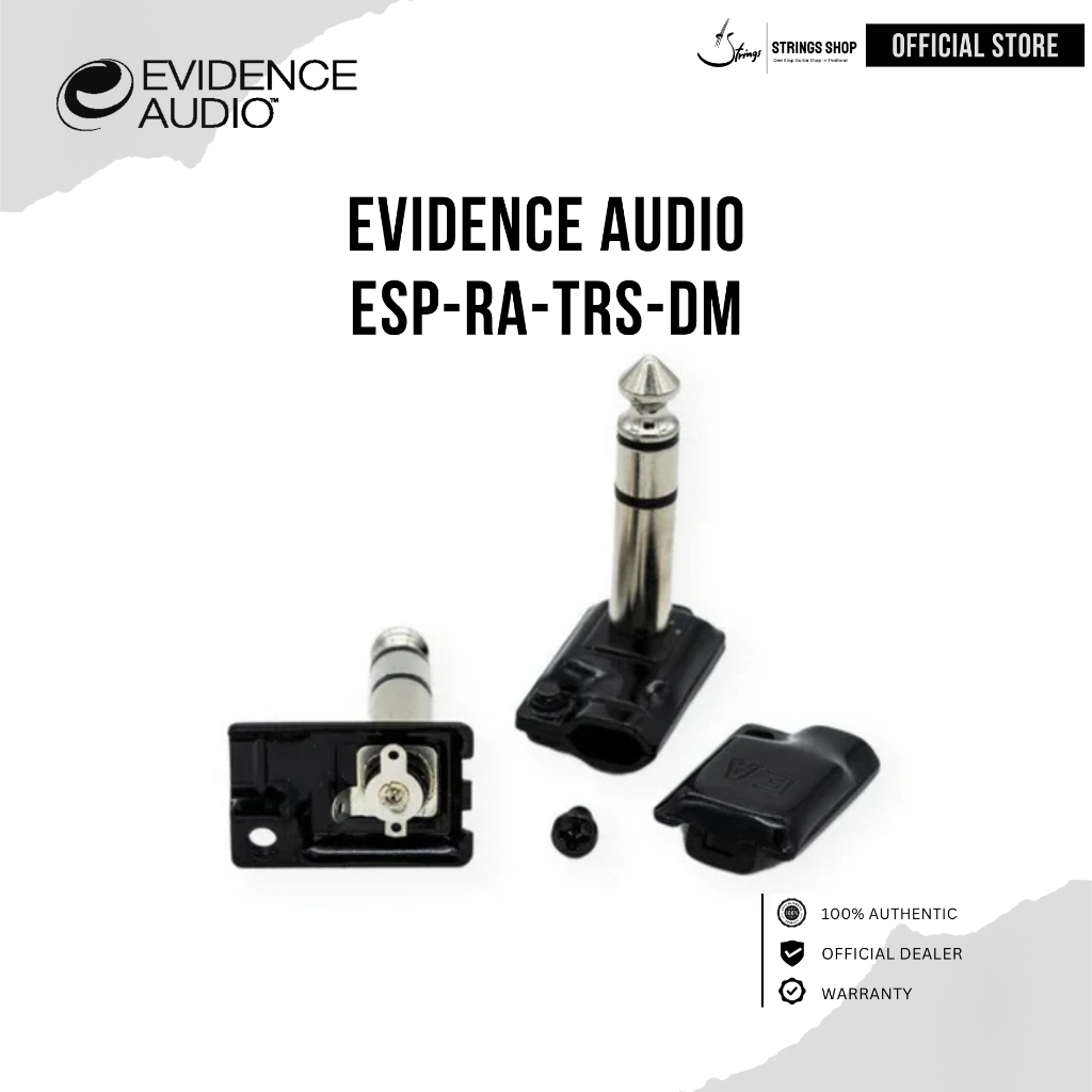 หัวแจ็ค Evidence Audio ESP-RA-TRS-DM ขนาด 1/4 นิ้ว แบบงอ (Right Angle)