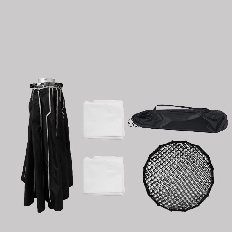 90CM Professional Parabolic Softbox Bowen mount Godox photography light ไฟสตูดิโอ กล่องนุ่ม สตูดิโอ Speedlite Diffuser thumbnail 3