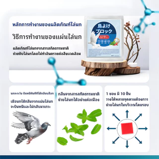 🕊️วางปุ๊บ นกหนีทันที! ก้อนไล่นกพิราบ 9 เม็ด ยาไล่นก กันนก สูตรธรรมชาติ ใช้ที่ระเบียง หลังคา รอบบ้าน ปลอดภัย