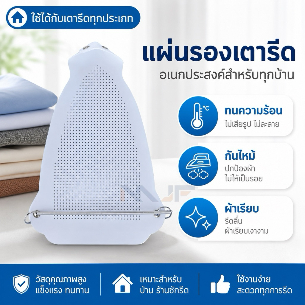 แผ่นรองเตารีดกันไหม้ ป้องกันผ้าเหลือง ผ้ารองเตารีด แผ่นรองรีดD-111 Iron-Shoe รุ่น Iron Shoe-Sock-Teflon