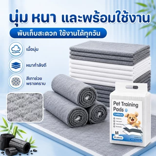 แผ่นรองฉี่สัตว์เลี้ยง[ซื้อ 1 แถม 1] PETWELL ช่วยฝึกขับถ่าย ระงับกลิ่น ซึมซับไดีดี ควบคุมกลิ่นได้ 99%