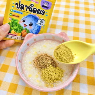 ผงโรยข้าวเด็ก รวมเมนูปลา โอเมก้าสูง บำรุงสมอง ทานง่าย แค่โรยบนข้าวตุ๋น สำหรับเด็ก 6 เดือน+