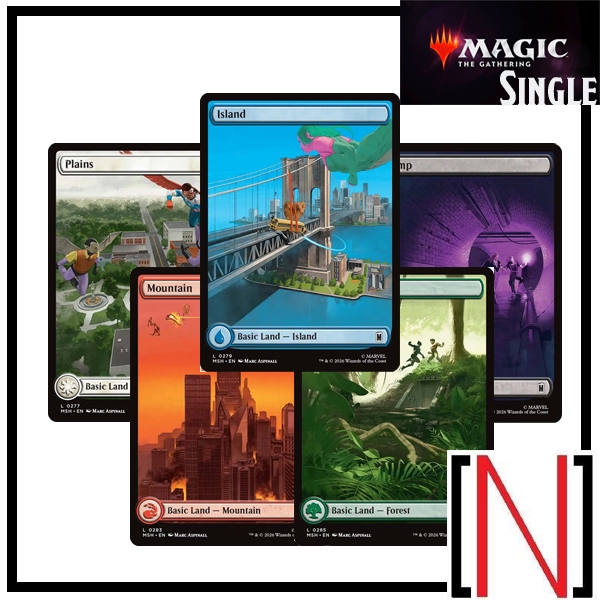 [MTG][Single][MSH] Basic Land รูปแบบ Borderless [ภาษาอังกฤษ]