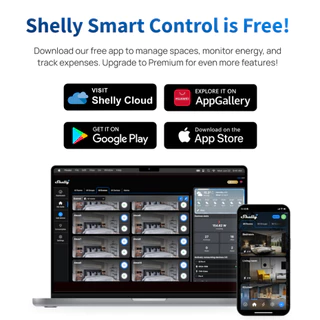 Shelly Plug M Gen3 ปลั๊กไฟอัจฉริยะ WiFi Matter Smart Plug 16A วัดการใช้ไฟฟ้า Bluetooth รองรับ Alexa Home Assistant