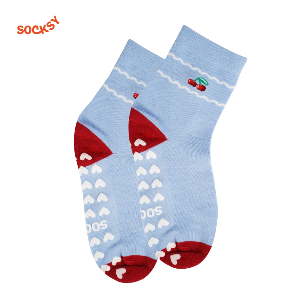 Socksy ถุงเท้า Pilates พร้อมกันลื่นลายแฟชั่น (แพ็ค 1 คู่) รุ่น PLT