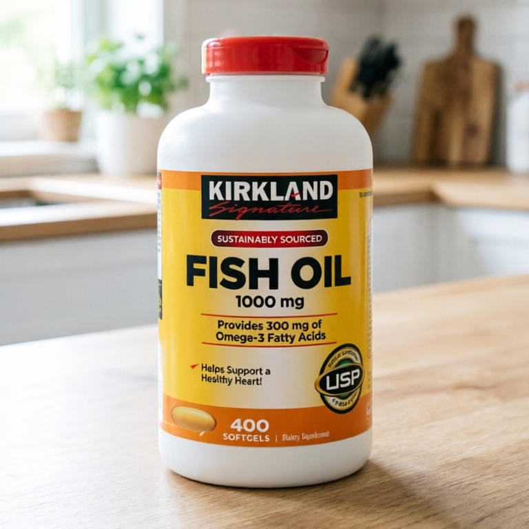 (Exp.11/2027)Kirkland Signature Fish Oil 1000 Mg 400 Softgels