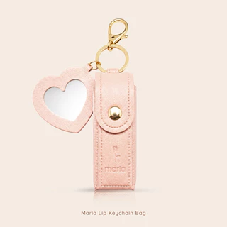 Maria Lip Keychain Bag กระเป๋าพวงกุญแจลิป พร้อมกระจก กระเป๋าลิปไซซ์มินิ หนัง vegan