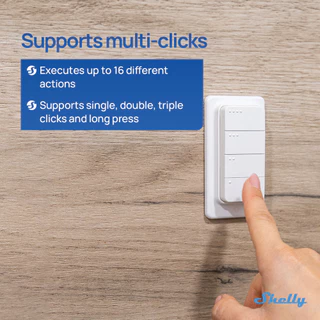 Shelly BLU RC Button 4 ZB Smart Zigbee Scene Switch Wireless Remote 4 Buttons รองรับ Home Assistant