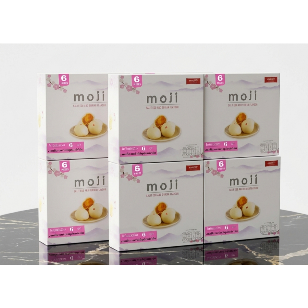 6 Box โมจิแม่สวิงไส้ทุเรียนไข่เค็ม 6ลูก/1กล่องๆละ110กรัม แพค6 กล่อง(คุ้ม!!!)