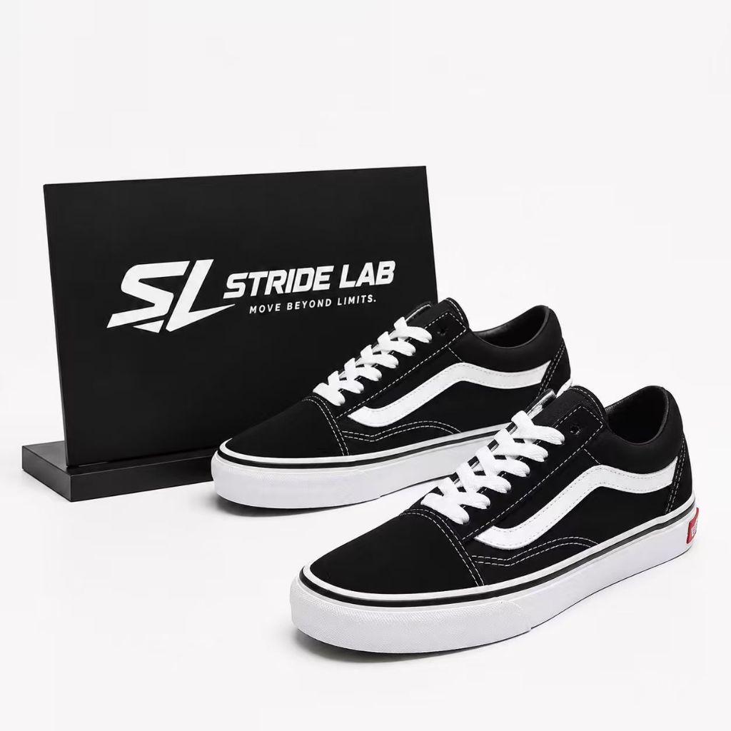 SL รองเท้ากีฬาลำลองพร้อมส่ง Old Skool-Black（ไซส์ 37-45）เหมาะผู้ชายผู้หญิง ระบายอากาศดี