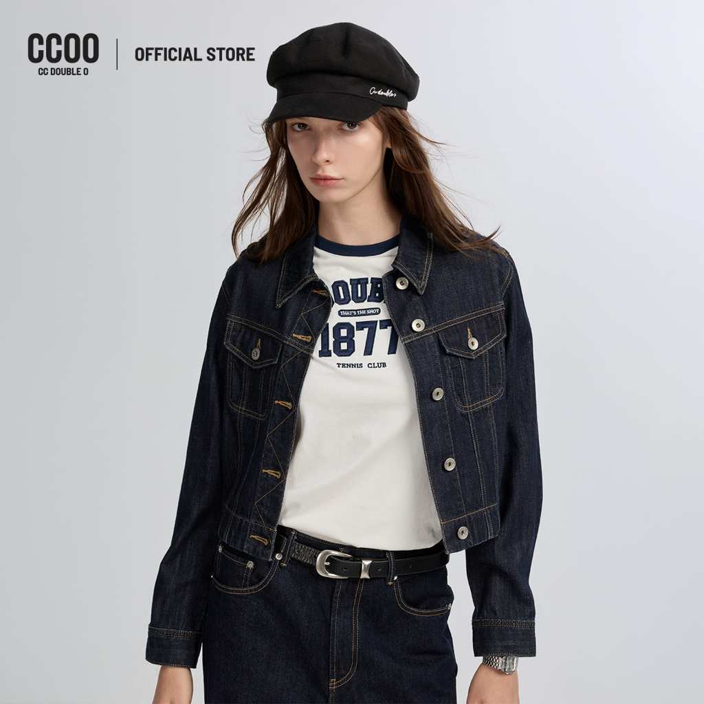 CC DOUBLE O CC DOUBLE O 1877 RINGER TEE ผู้หญิง เสื้อยืดริงเกอร์ลาย CC DOUBLE O 1877 รุ่น O26WGWA039 (AW26 #P2)