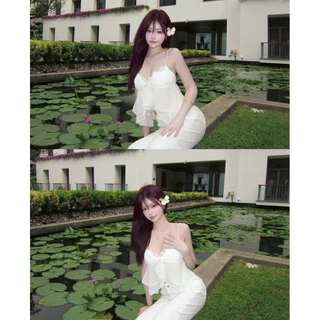 ✨ 🪼Rosalie Lace Top🪼 ✨เสื้อสายเดี่ยวผ้าชีฟอง RO