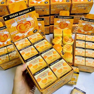 ❤️ใช้โค๊ดลด❤️ พร้อมส่ง 🇹🇭 สกุ๊ชชี่ Squishy กล่องสุ่ม My Stery box ขนมปัง ยกbox มี 8 ชิ้น