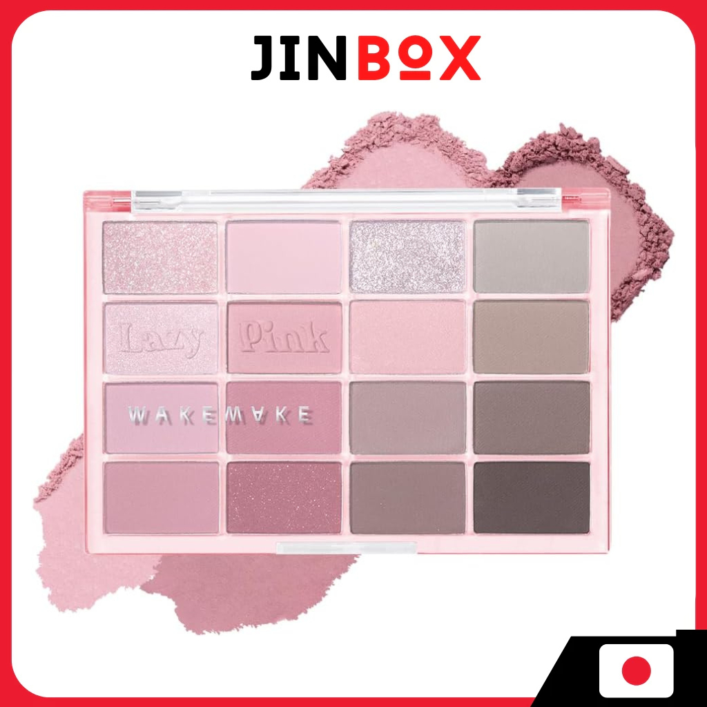 Wakemake Soft Blurred Eye Palette 16 Colors, Matte, Glitter, Korean Cosmetics Eyeshadow, Natural Col
