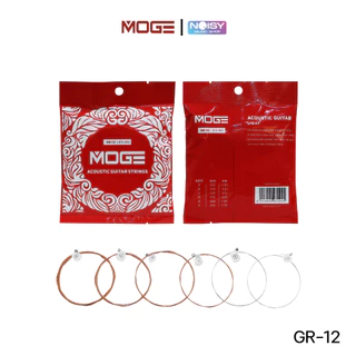 สายกีตาร์โปร่ง MOGE สายกีตาร์ เบอร์10/11/12 Acoustic Guitar Strings