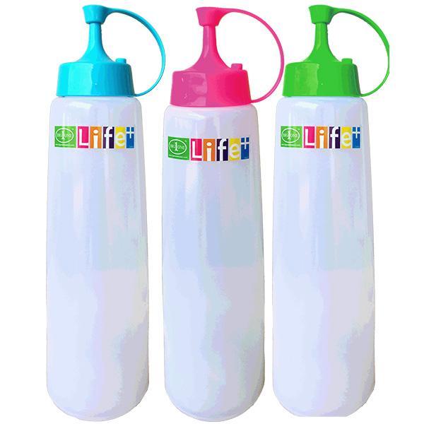 ขวดบีบซอสพลาสติก (12อัน) ขวดบีบนมข้น ชนิด1หัว/3หัว BIGONE
