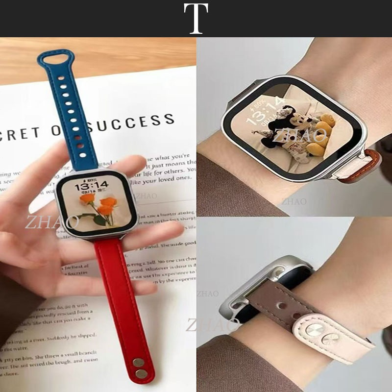 2สี วัสดุหนัง สาย 22mm For Redmi Watch 5 Active / Lite  strap ใช้ได้กับ Redmi Watch 5 Active สาย Redmi Watch 5 Lite สาย