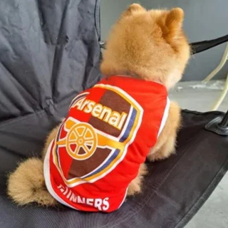 เสื้อกล้ามหมาแมว ผ้ายืดอย่างดี ลายฟุตบอล สโมสรชั้นนำ กระต่าย แฮมเตอร์ เสื้อหมาใหญ่ รองรับถึง 40 kg.