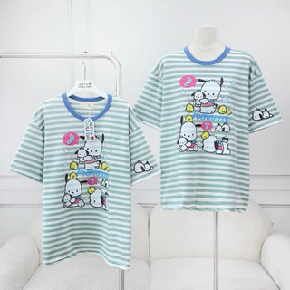 ◡̈ เสื้อป้ายJust‼️New งานริ้วลายน่ารัก คอกลม /อก43นิ้ว