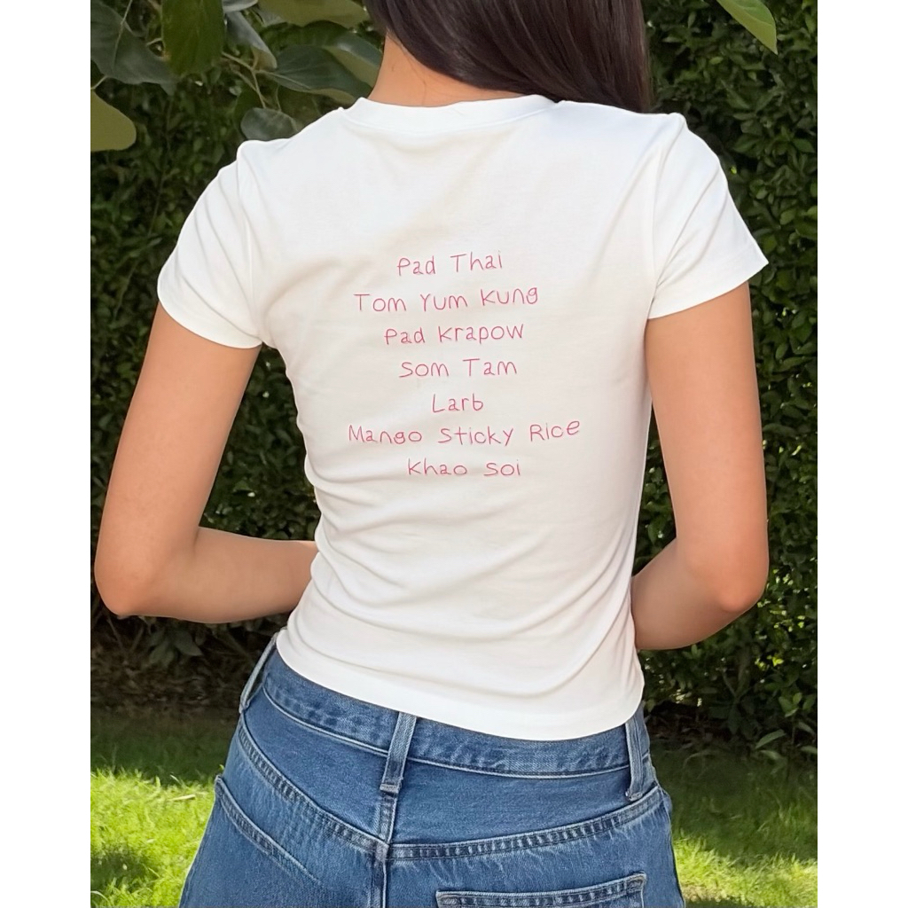 Sillylily all i need is thai food Baby Tee (S, M, L)