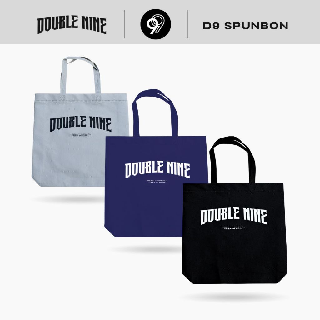 DOUBLE NINE : SPUNBOND BAG กระเป๋าถุงผ้าสปันบอนด์ดับเบิ้ลไนน์