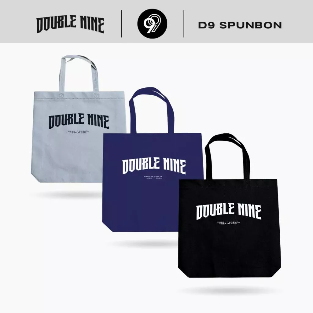 DOUBLE NINE : SPUNBOND BAG กระเป๋าถุงผ้าสปันบอนด์ดับเบิ้ลไนน์