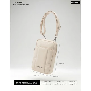 Yuedpao Mini Vertical Bag กระเป๋าสะพายข้าง ใส่มือถือได้ กระเป๋าอเนกประสงค์ ผ้าไนล่อนกันน้ำ
