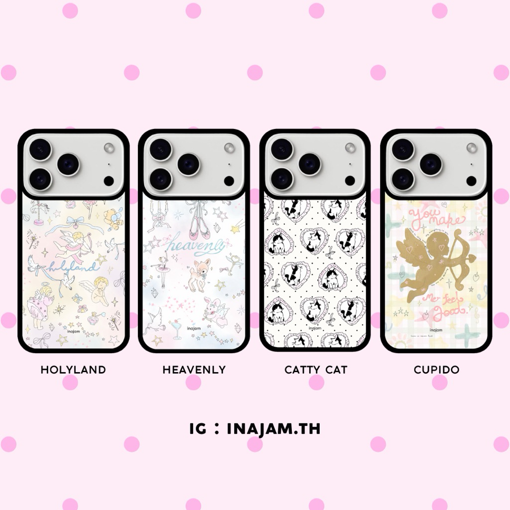 เคสไอโฟนแบรนด์ Inajam Collection  | Heavenly | Holyland | Catty Cat | Cupido
