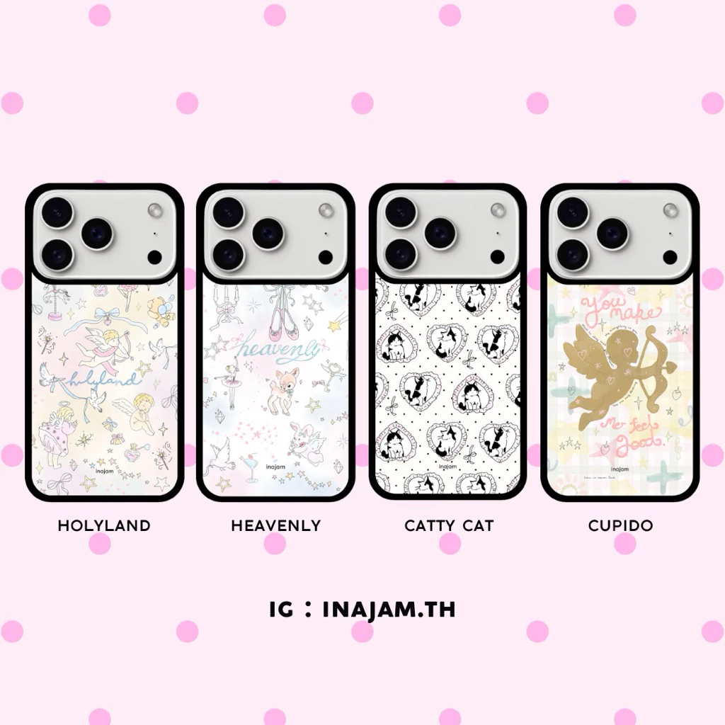 เคสไอโฟนแบรนด์ Inajam Collection | Heavenly | Holyland | Catty Cat | Cupido