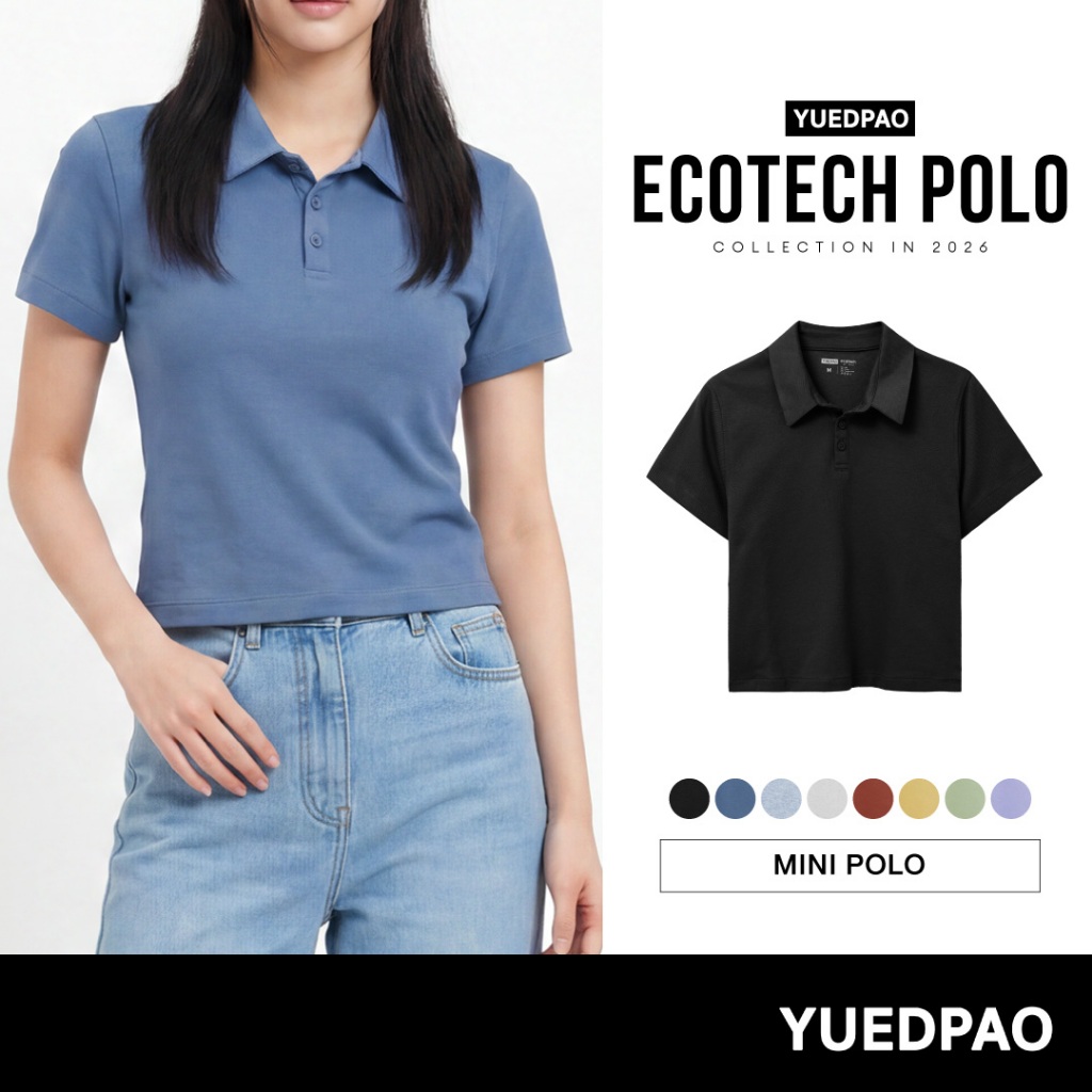 Yuedpao Ecotech Re-wild Mini Polo เสื้อโปโลผู้หญิงทรงมินิ ผ้