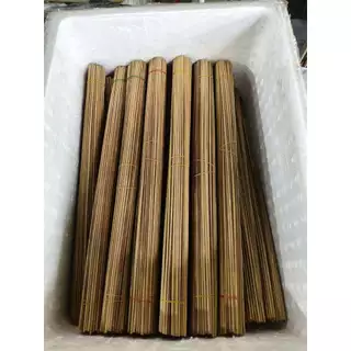 ซี่กรงนก ยาว21นิ้ว รมควัน ซี่ไม้ไผ่รมควัน คุณภาพดี ขนาด3.0/3.5มิล 1มัด 100+-2